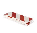 Pannello antiurto adesivo BOX - 13,7 x 100 cm - EPE/LDPE - bianco/rosso - Geko - conf. 2 pezzi