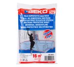 Telo coprituttto - 4 x 4 m - 16 mq - 230/240gr - HDPE - trasparente - Geko - conf. 3 pezzi