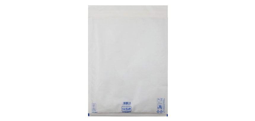 Busta imbottita Sacboll - J (32 x 50 cm) - carta - bianco - Blasetti - conf. 10 pezzi