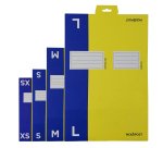 Scatola automontante per ecommerce PICK&Post - M - 36 x 24 x 12 cm - giallo/blu - Blasetti