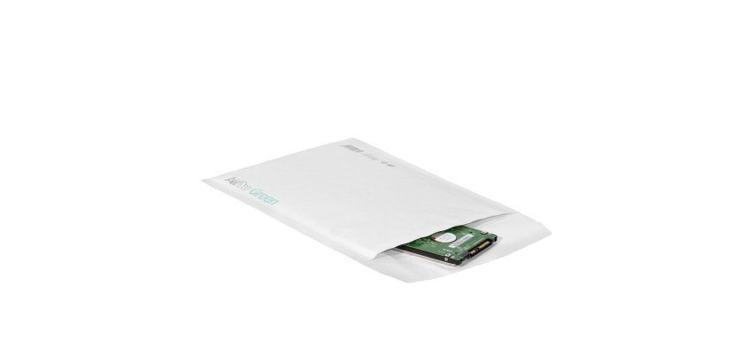 Busta imbottita AirPro Green - K/20 (35 x 47 cm) - carta - bianco - Bong Packaging - conf. 50 pezzi