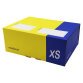 Scatola automontante per ecommerce PICK&Post - XS - 34 x 24 x 6 cm - giallo/blu - Blasetti