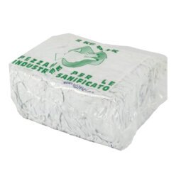 Stracci - per pulizia industriale - 2 kg - bianco