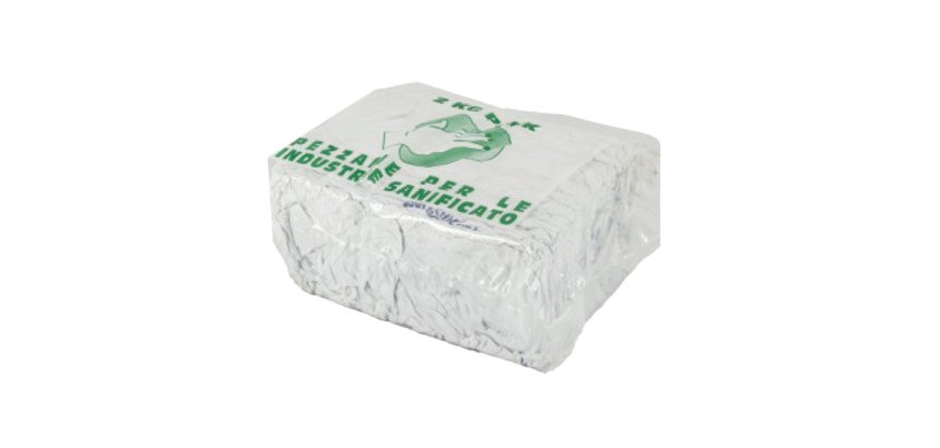 Pezzame, Stracci - per pulizia industriale - 2 kg - bianco