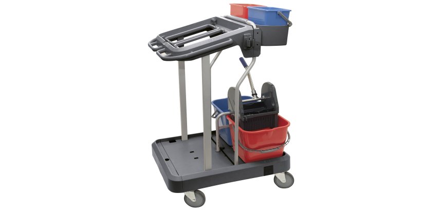 Carrello per le pulizie Uni-J 4.1 - multifunzione - 12 L - 75 x 60 x 118 cm - Taxon