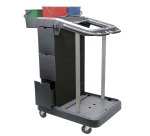 Carrello per pulizie UNI-J 11 - multifunzione - con  mobiletto 3 cassetti - 24 L - 75 x 60 x 118 cm - Taxon