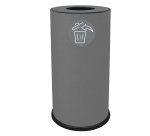 Contenitore per raccolta differenziata - 1 scomparto - 70 L - grigio - Stilcasa