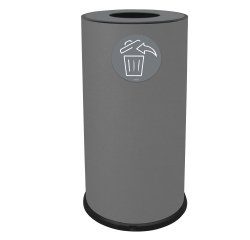 Contenitore per raccolta differenziata - 1 scomparto - 70 L - grigio - Stilcasa