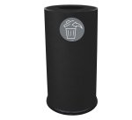 Contenitore per raccolta differenziata - 1 scomparto - 70 L - nero - Stilcasa