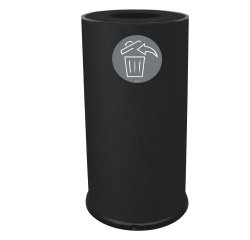 Contenitore per raccolta differenziata - 1 scomparto - 70 L - nero - Stilcasa