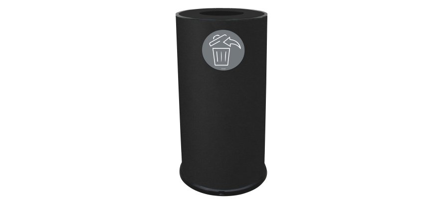 Contenitore per raccolta differenziata - 1 scomparto - 70 L - nero - Stilcasa