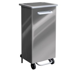 Contenitore a pedale Gastro - 110 L - acciaio - Stilcasa