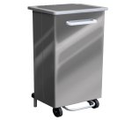 Contenitore a pedale Gastro - 90 L - acciaio lucido - Stilcasa