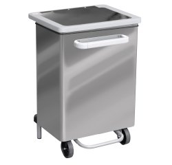 Contenitore a pedale Gastro - 70 L - acciaio lucido - Stilcasa