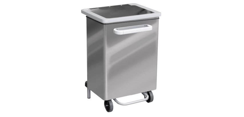 Contenitore a pedale Gastro - 70 L - acciaio lucido - Stilcasa