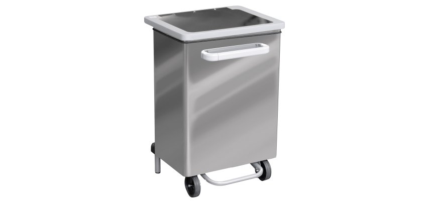 Contenitore a pedale Gastro - 70 L - acciaio lucido - Stilcasa