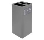 Contenitore per raccolta differenziata - con divisiorio bicchieri - 50 L - grigio - Stilcasa