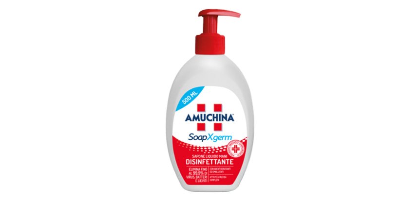 Sapone liquido disinfettante mani SoapXgerm - 500 ml - Amuchina