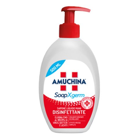 Sapone liquido disinfettante mani SoapXgerm - 500 ml - Amuchina