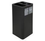 Contenitore per raccolta differenziata - con divisiorio bicchieri - 50 L - nero - Stilcasa