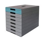 Cassettiera Idealbox Pro 7 - 7 cassetti - 36,5 x 32,2 x 25 cm - azzurro - Durable