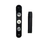 Terminale a muro per testina Rondo Tensa - magnetico - 2,2x12,5cm - nero - Studio T