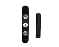 Terminale a muro per testina Rondo Tensa - magnetico - 2,2x12,5cm - nero - Studio T