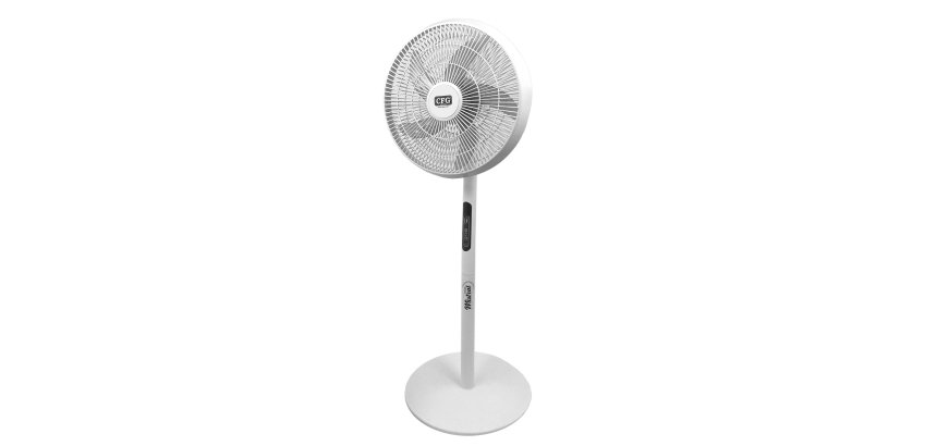 Ventilatore Mistral - da terra - con pannello solare - diametro 40 cm - altezza 112 cm - CFG