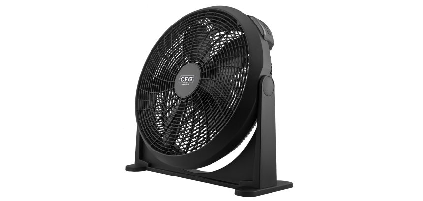 Ventilatore Black Circle 50 - da terra e a parete - 70 W - diametro 50 cm - 58,5 x 22 x 60 cm - CFG