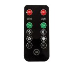 Ventilatore portatile - da campeggio - con luce LED - diametro 10 cm - 16 x 14 x 16,5 cm - Melchioni family