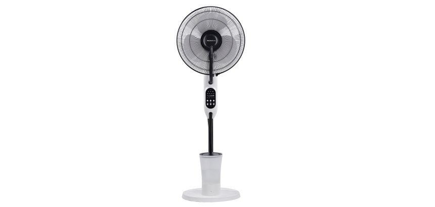 Ventilatore Mistic Fan - da terra - con nebulizatore - serbatoio 2,8 L - 80 W - diametro 40 cm - 43 x 40 x 125 cm - Melchioni family