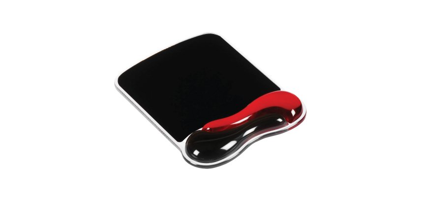 Tappetino Duo Gel -  per mouse - rosso/fumo - Kensington