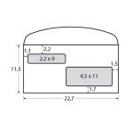 Busta doppia finestra - lembo gommato - 11,5 x 22,7 cm - 80 gr - bianco - Blasetti - conf. 500 pezzi