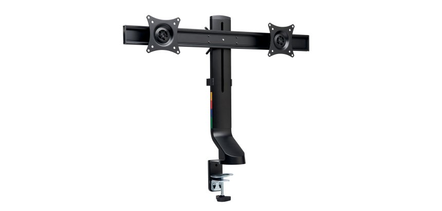 Braccio salvaspazio per monitor doppio SmartFit - nero - Kensington