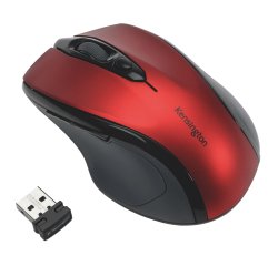 Mouse Pro Fit di medie dimensioni - wireless - rosso rubino - Kensington