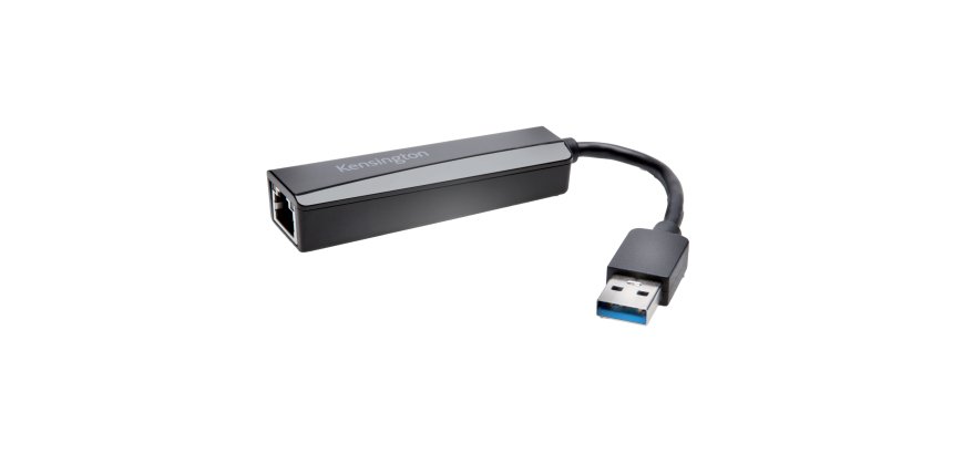 Kensington UA0000E USB-A Ethernet Adapter — Black