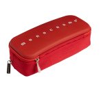 Astuccio 2 zip Monocromo -  21 x 5 x 9 cm - silicone/poliestere - colori assortiti - Pigna