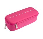 Astuccio 2 zip Monocromo -  21 x 5 x 9 cm - silicone/poliestere - colori assortiti - Pigna