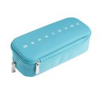 Astuccio 2 zip Monocromo -  21 x 5 x 9 cm - silicone/poliestere - colori assortiti - Pigna