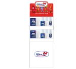 Espositore da terra Mini con piatti e bicchieri Reuse - bianco - Dopla