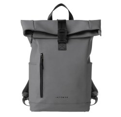 Zaino Roll-top Drop - 30 x 42 x 14 cm - gomma - grigio - In Tempo