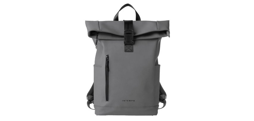Zaino Roll-top Drop - 30 x 42 x 14 cm - gomma - grigio - In Tempo