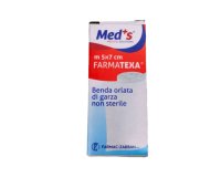 Benda di garza orlata - 7 cm x 5 mt - Med's - conf. 12 pezzi