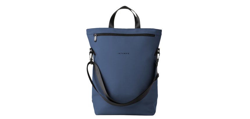 Borsa zainabile Drop - 30 x 44 x 14 cm - gomma - blu - In Tempo