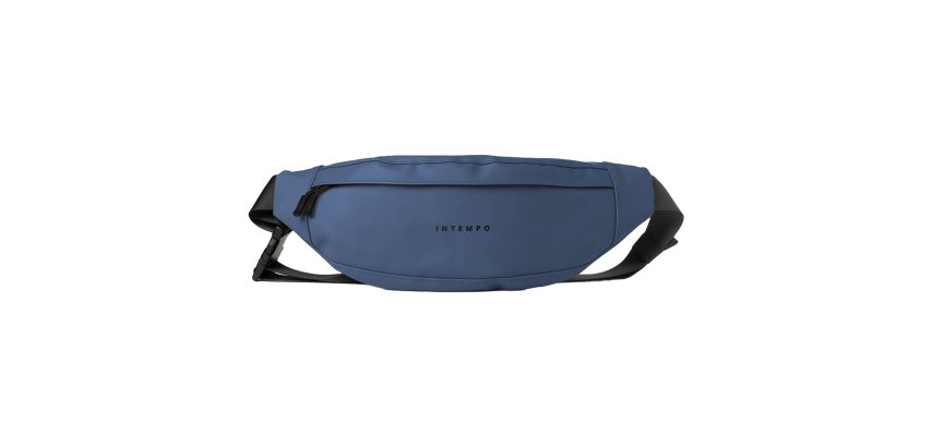 Marsupio Drop - 37 x 14 x 5 cm - gomma - blu - In Tempo