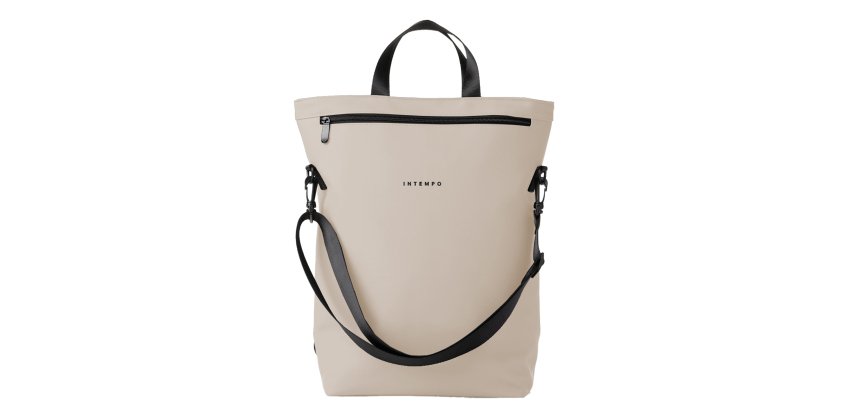Borsa zainabile Drop - 30 x 44 x 14 cm - gomma - crema - In Tempo