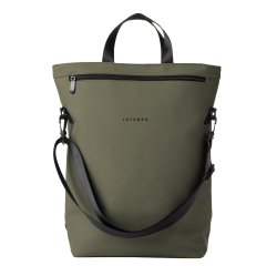 Borsa zainabile Roll-top Drop - 30 x 44 x 14 cm - gomma - verde - In Tempo