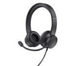 Cuffie USB per PC HS-201 - con microfono - nero - Trust