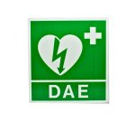 Cartello da muro - DAE - per defibrillatore - 34 x 36 cm - PVS