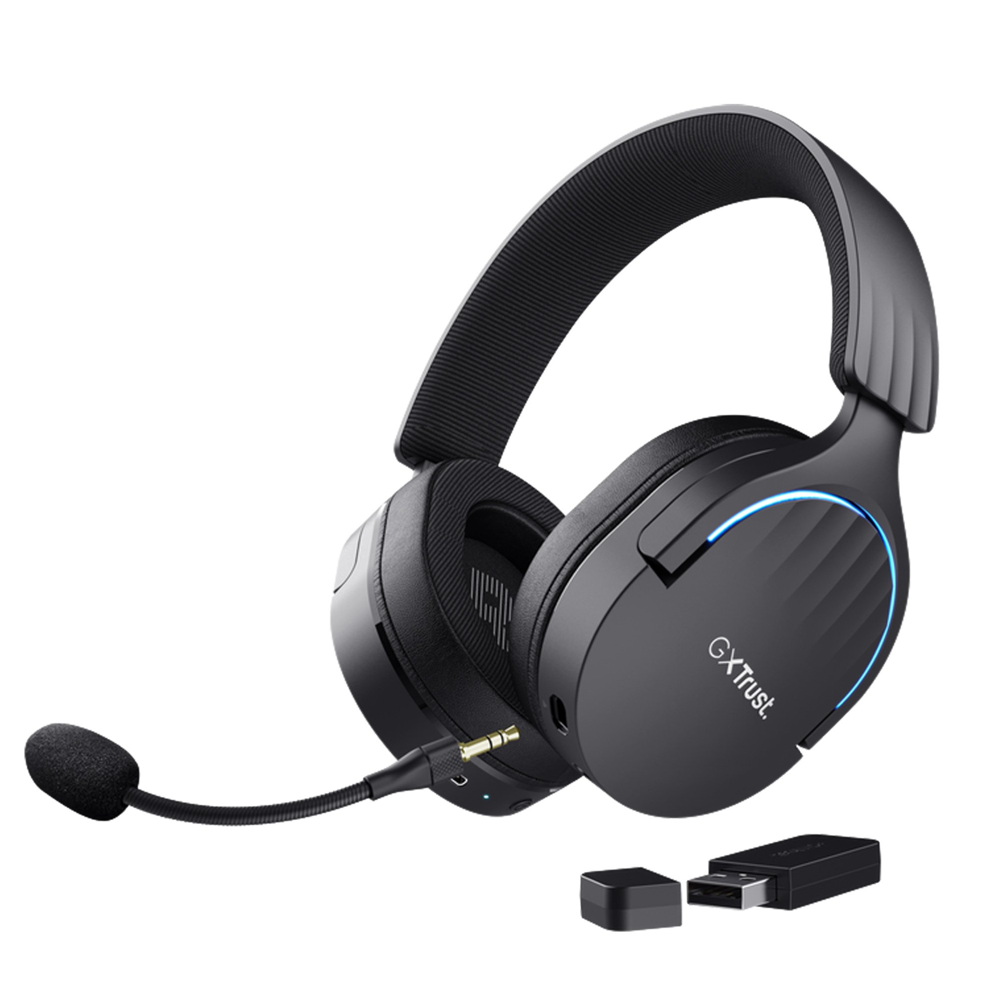 Trust GXT 491 Fayzo Headset Wired & Wireless Head-band Gaming USB Type-C Bluetooth Black